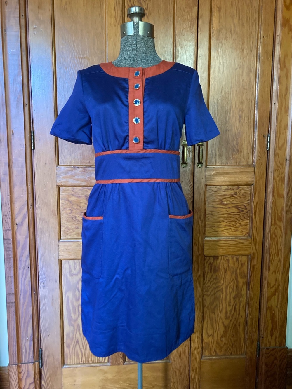 Marc Jacobs silk two-tone shift dress size 2 - Picture 5 of 5
